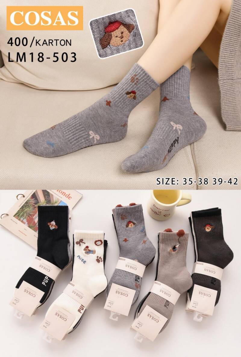 Skarpety damskie Roz 35-42, Mix kolor Paczka 40 szt